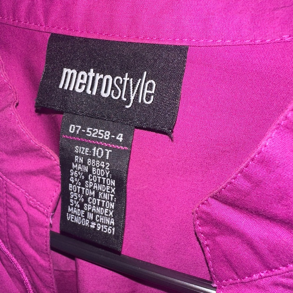 Metrostyle Fuchsia Ruffled Bodysuit - Picture 4 of 4